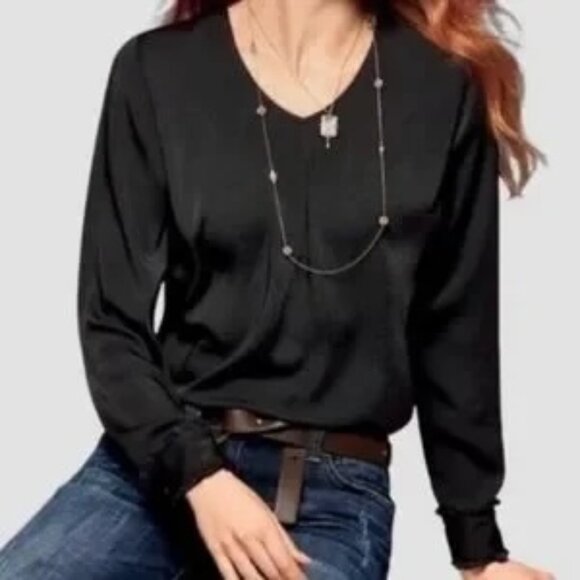CAbi Black Classic Blouse - Size M #3599 - Picture 2 of 7